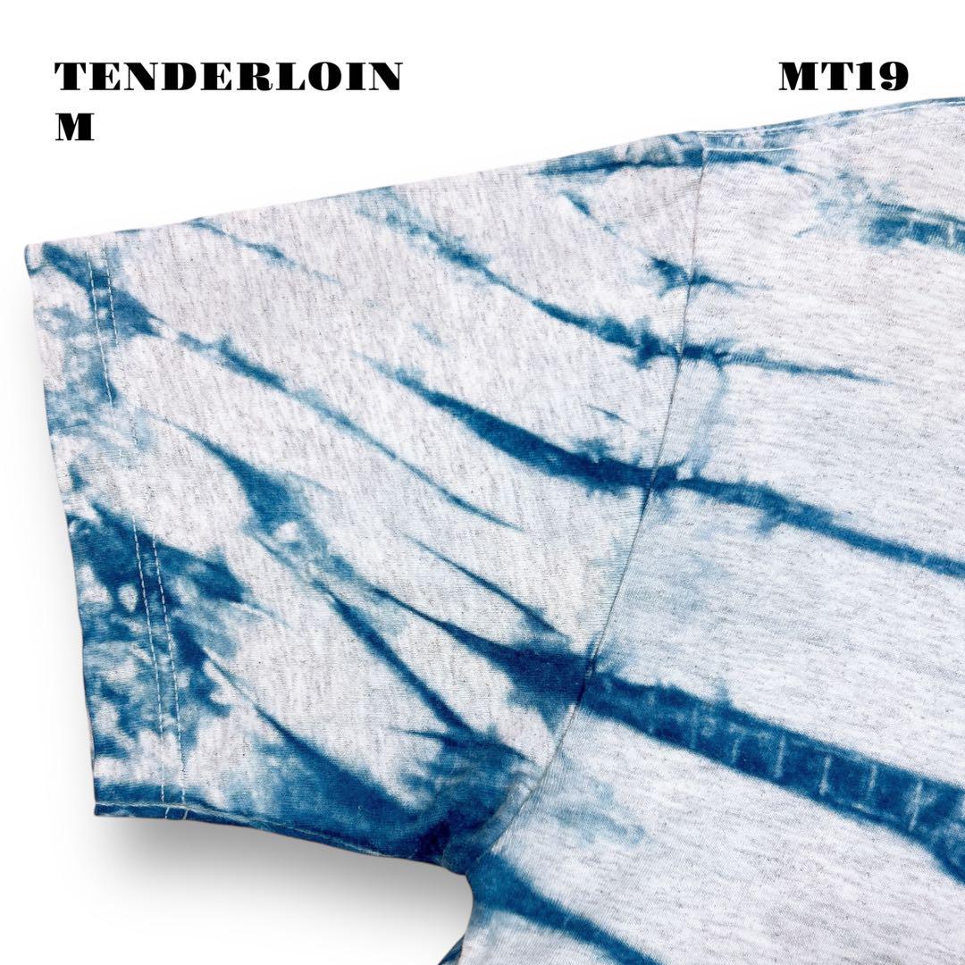 人気品！ TENDERLOIN 半袖 Tシャツ タイダイ インディゴ ブルー M
