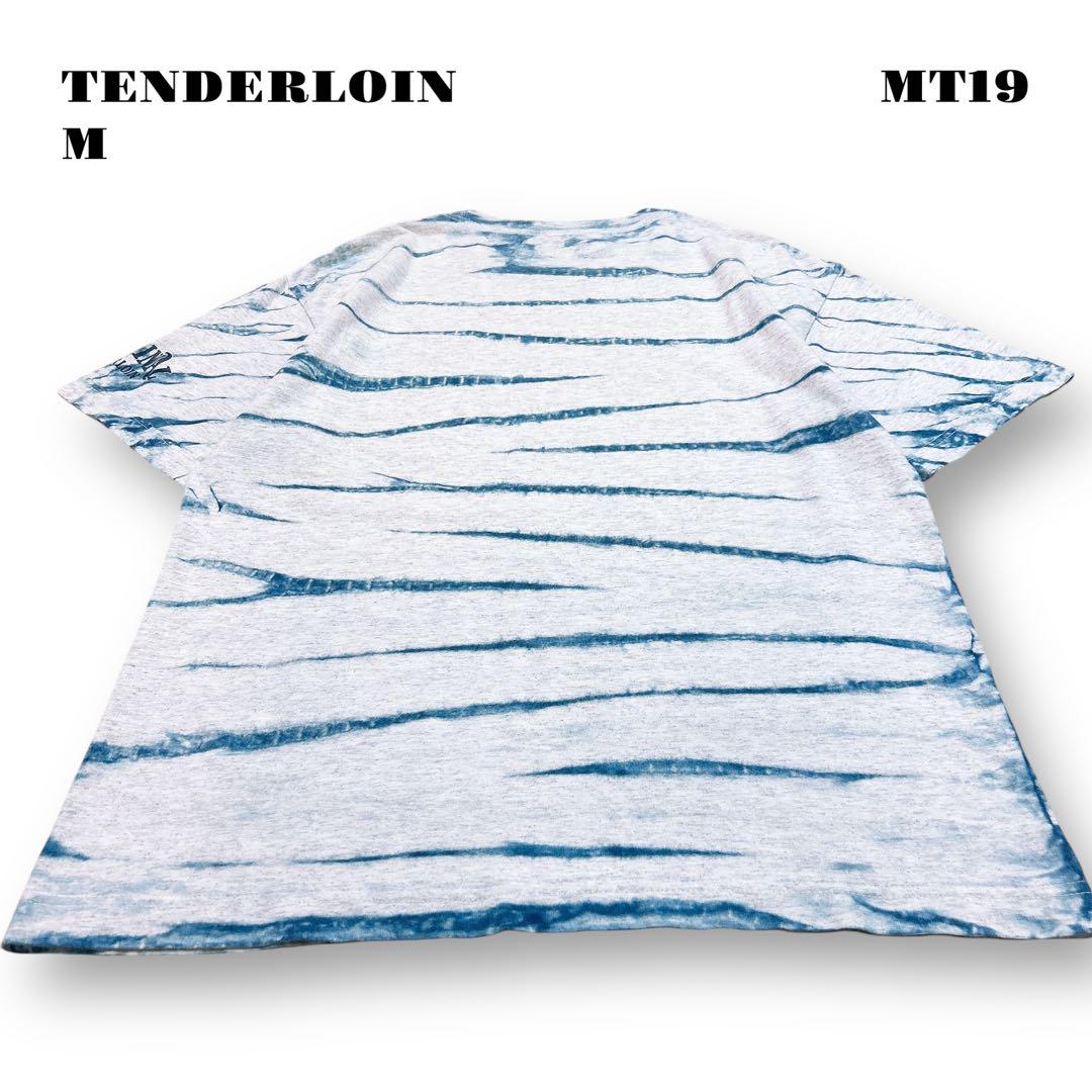 人気品！ TENDERLOIN 半袖 Tシャツ タイダイ インディゴ ブルー M
