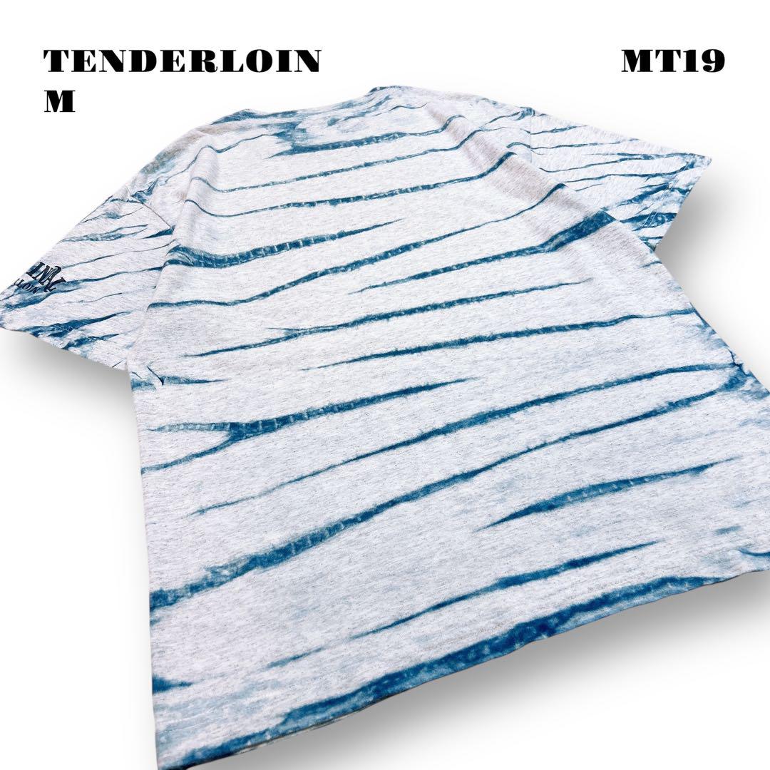 人気品！ TENDERLOIN 半袖 Tシャツ タイダイ インディゴ ブルー M
