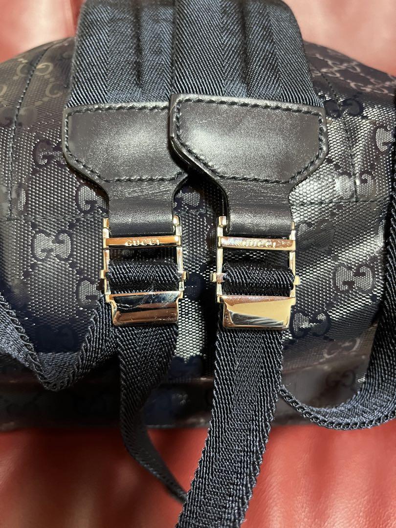 最新の激安 美品 GUCCI シマレザー リュック デイバッグ GG柄 メンズ バッグ