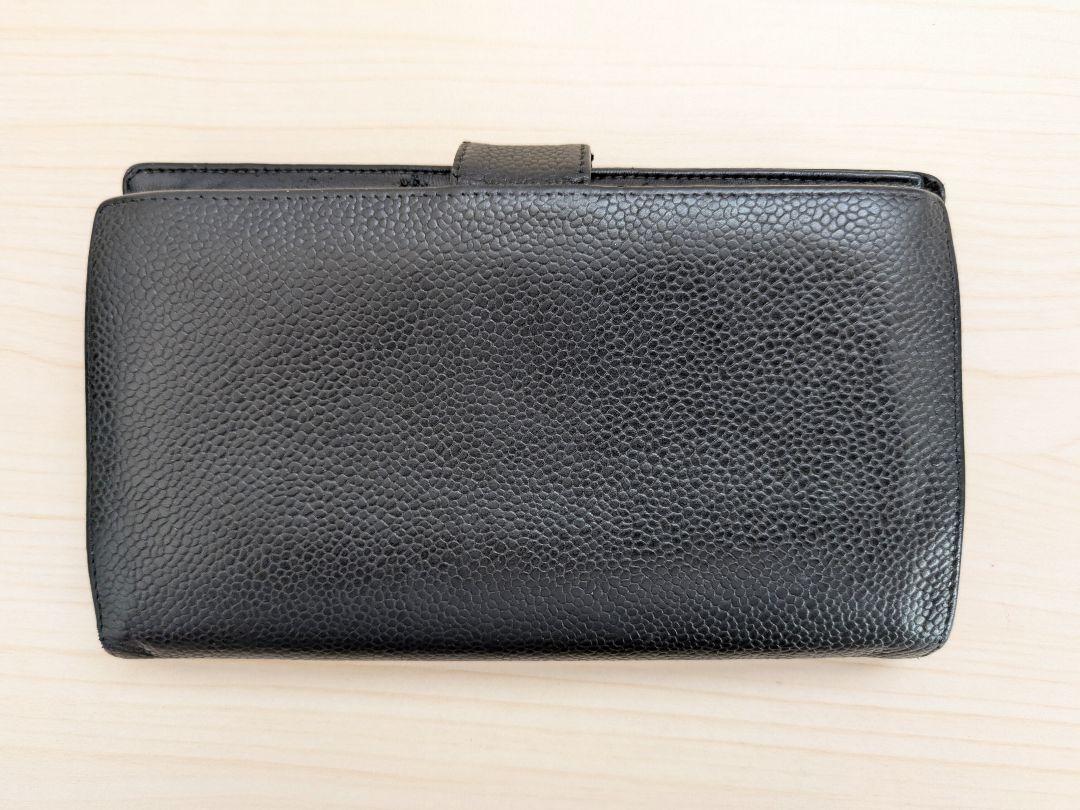 CHANEL シャネル / キャビアスキン ガマ口長財布