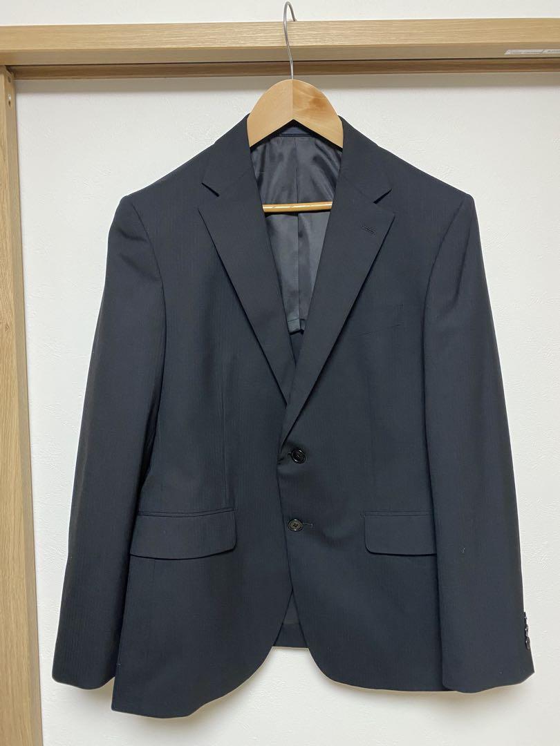 【美品】青山×MODA RITORNOスーツ上下セットアップ ブラックAB5