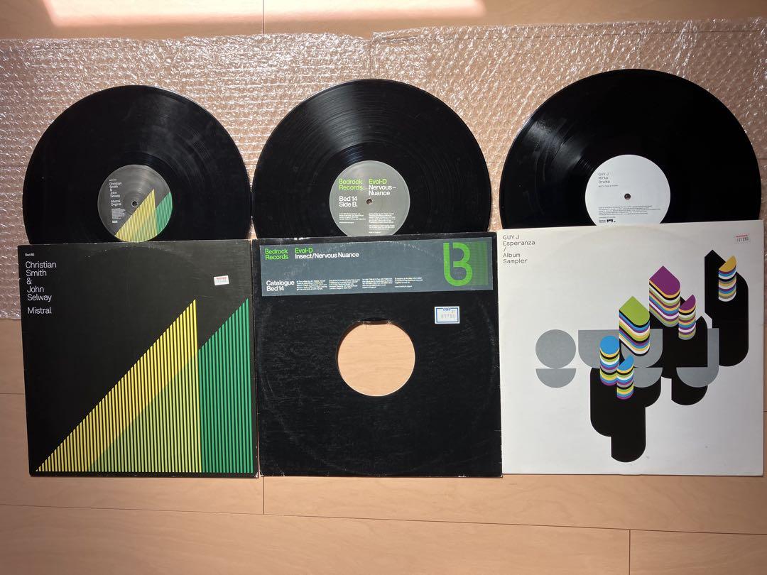 Bedrock Recordsレコード プログレッシブハウス テクノ22枚セット