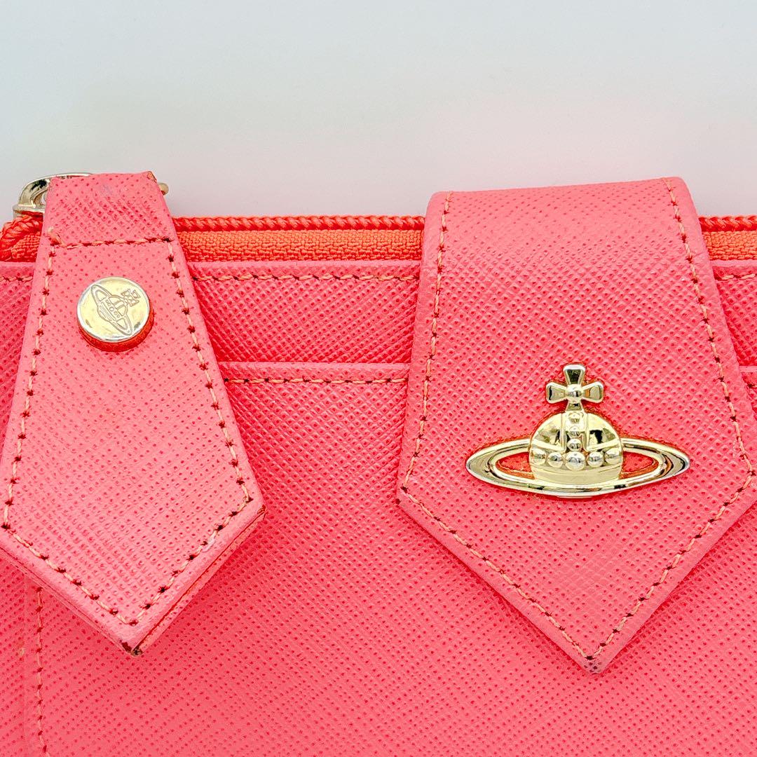 Vivienne Westwood ヴィヴィアン 折り財布 オーブ ピンク