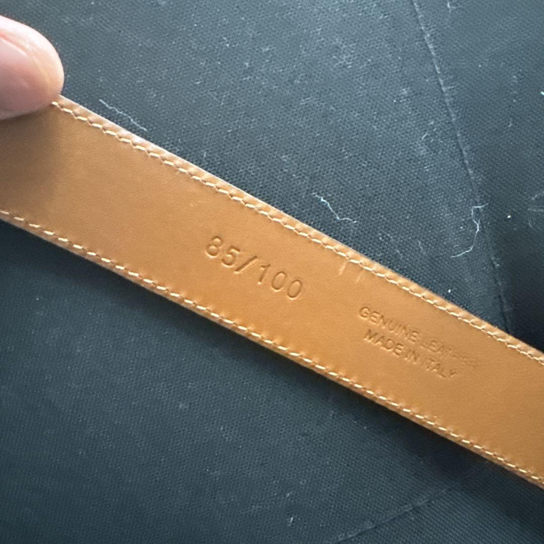 【美品】D'AMICO スエード ベルト メタルバックル