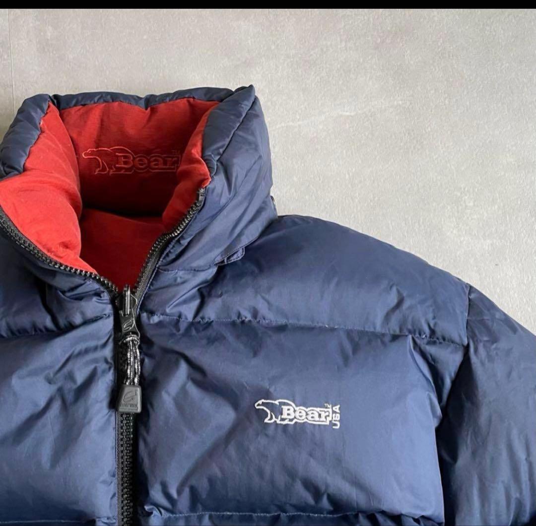 90s Bear USA ベアー リバーシブル 肉厚 ダウン ジャケット 90s Bear USA ベアー リバーシブル 肉厚 ダウン ジャケット