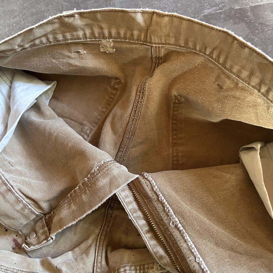 雰囲気⭕️Carhartt ダックペインターパンツ ワイド　ペンキ