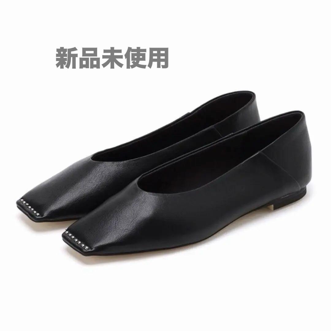 LE TALON スクエアスタッズバブーシュ ルタロン フラットシューズ
