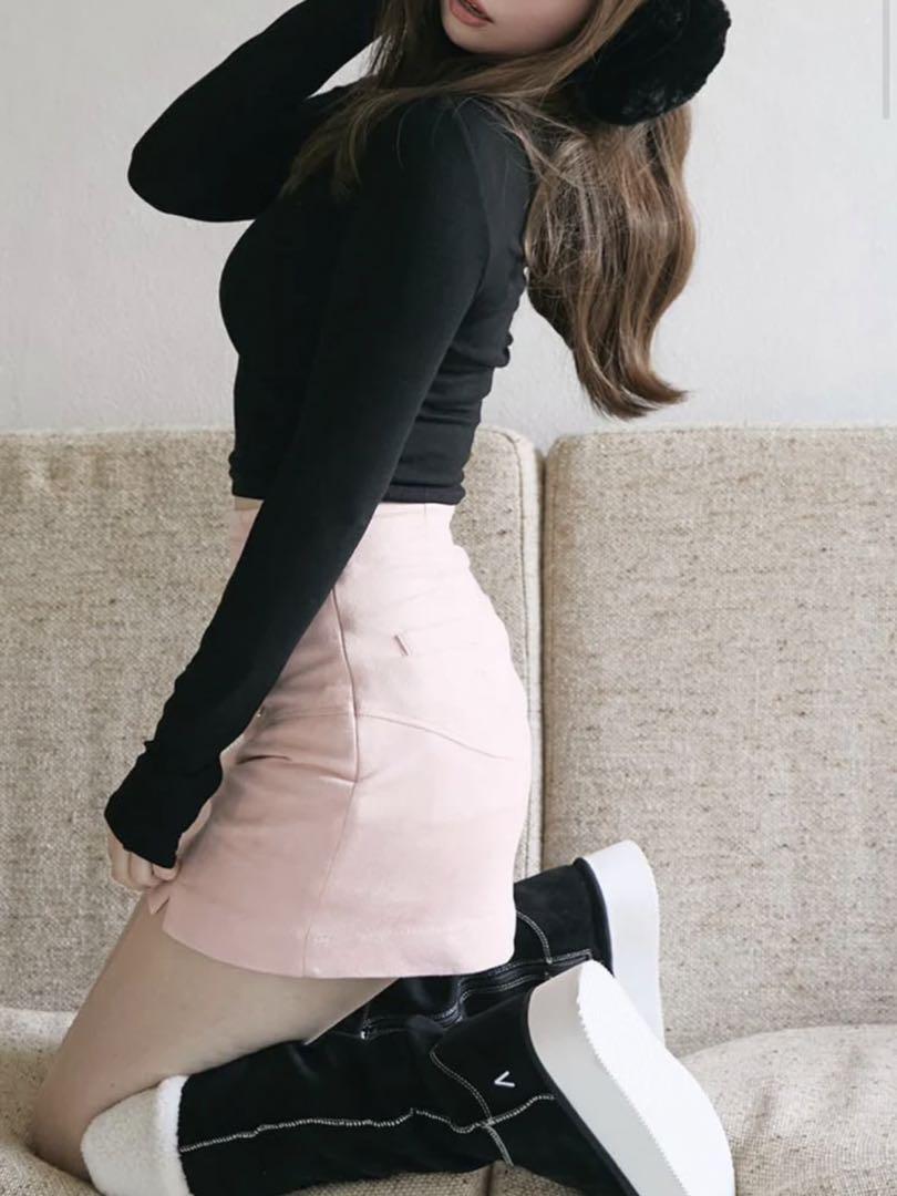 Kate slit mini skirt ♡ andmary