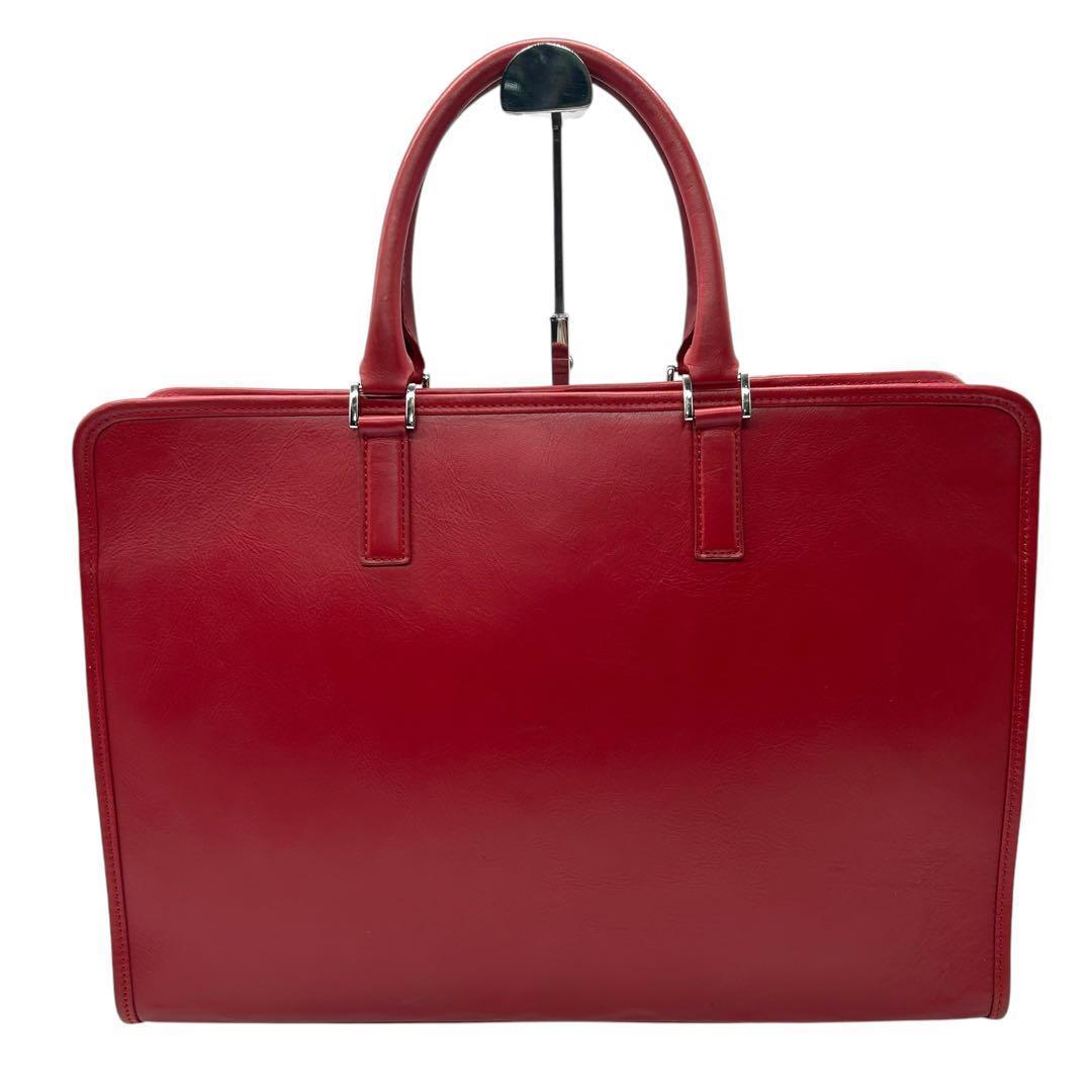 未使用級 BUSINESS LEATHER FACTORY ビジネスバッグ A4