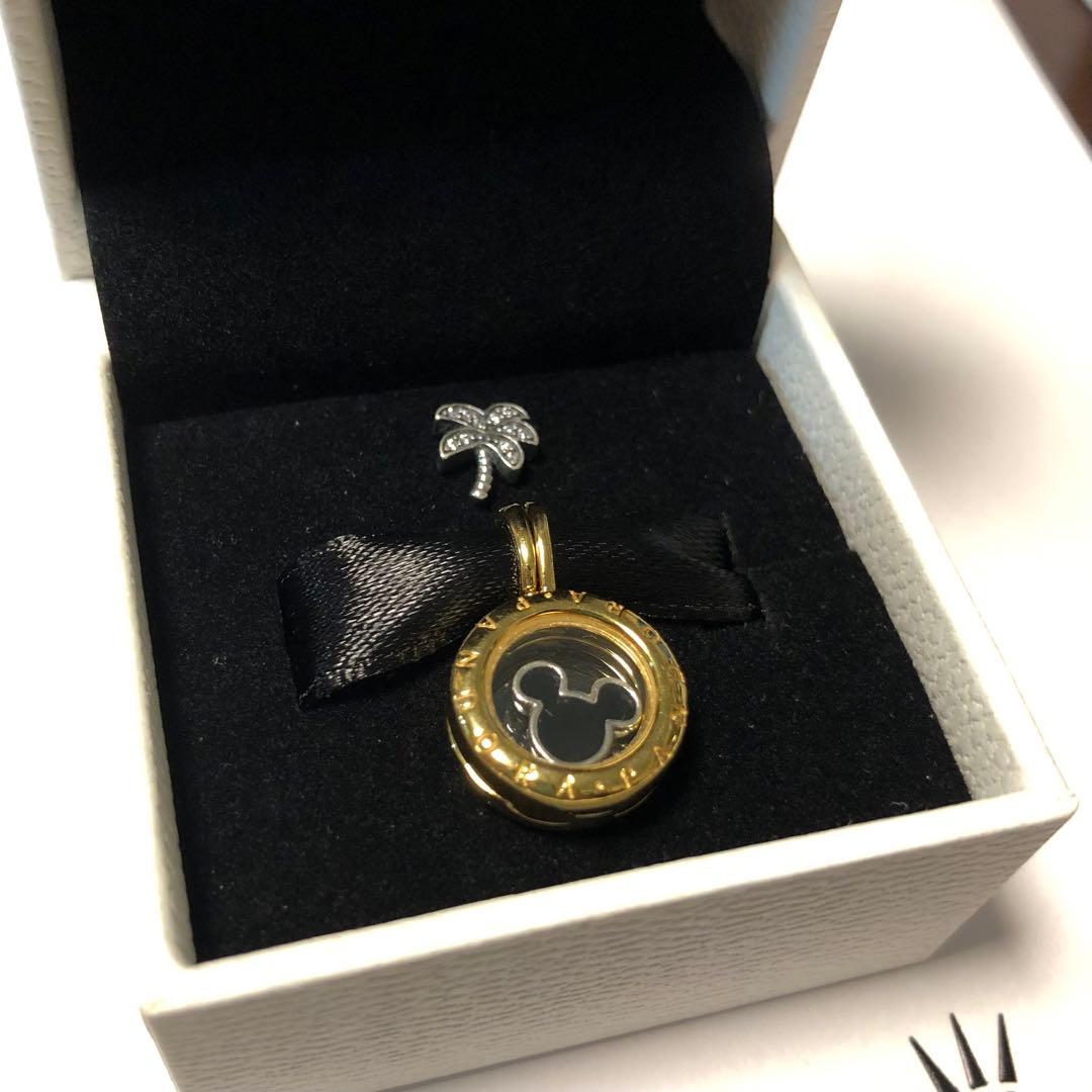 Pandora Petite ロケット用プチチャーム ミッキー ヤシの木PANDORA