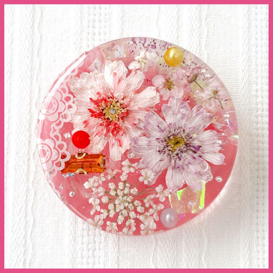 No.2144☆ハンドメイド☆SALE♡フラワーレジンヘアゴム - メルカリ