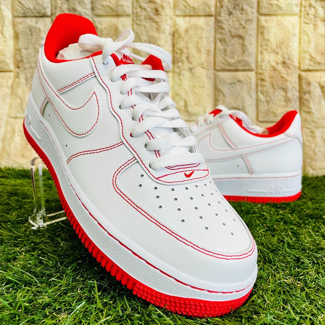 ナイキ エアフォース1 07 ロー NIKE AF1 メンズ スニーカー 白 赤 ...