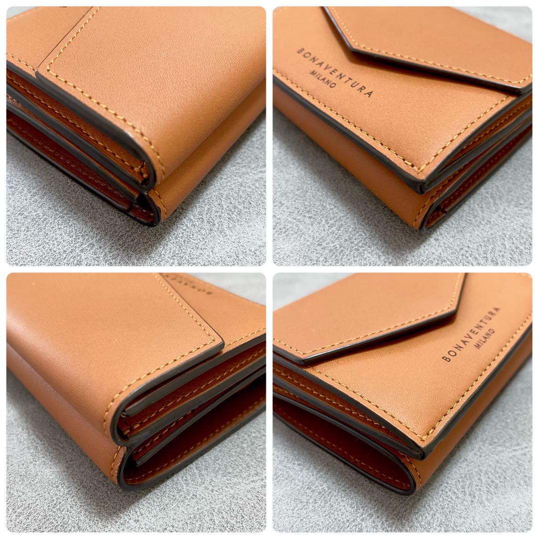 【未使用】限定品 ボナベンチュラ スモールウォレット スムースレザー キャメル 【未使用】限定品 ボナベンチュラ スモールウォレット スムースレザー キャメル