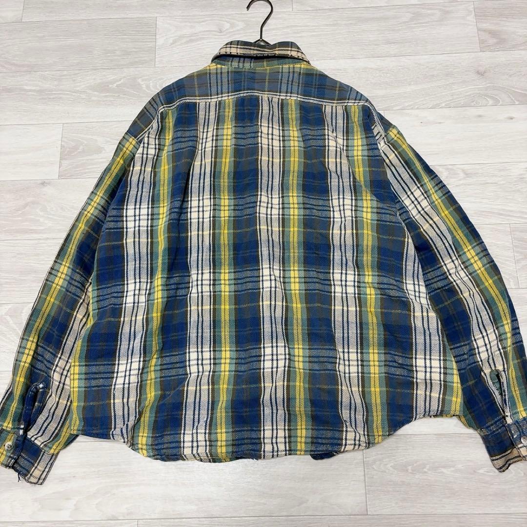 【FIVE BROTHER】ネルシャツ 70-80s USA製 三角タグ 2XL