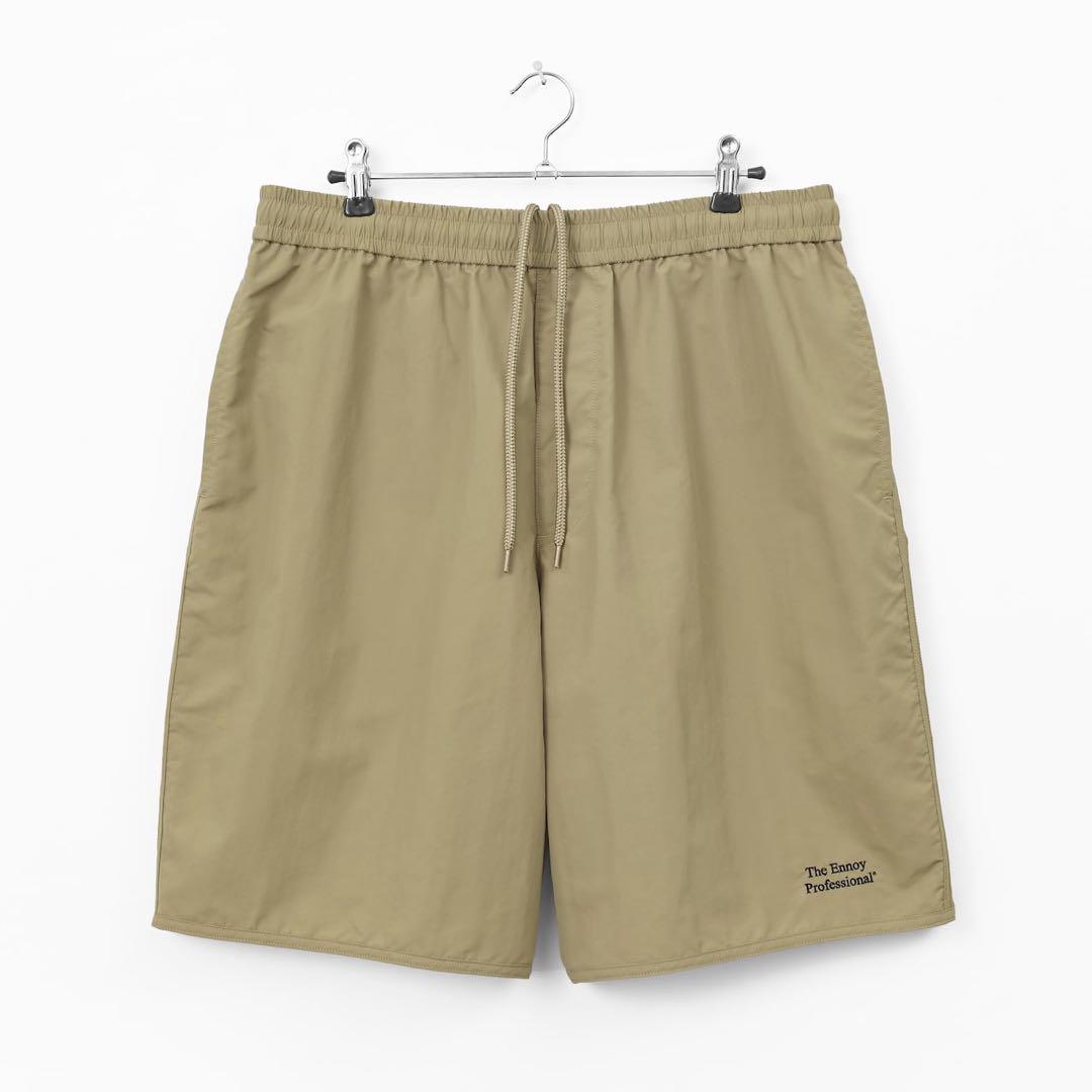 ENNOY エンノイ NYLON EASY SHORTS (BEIGE) S