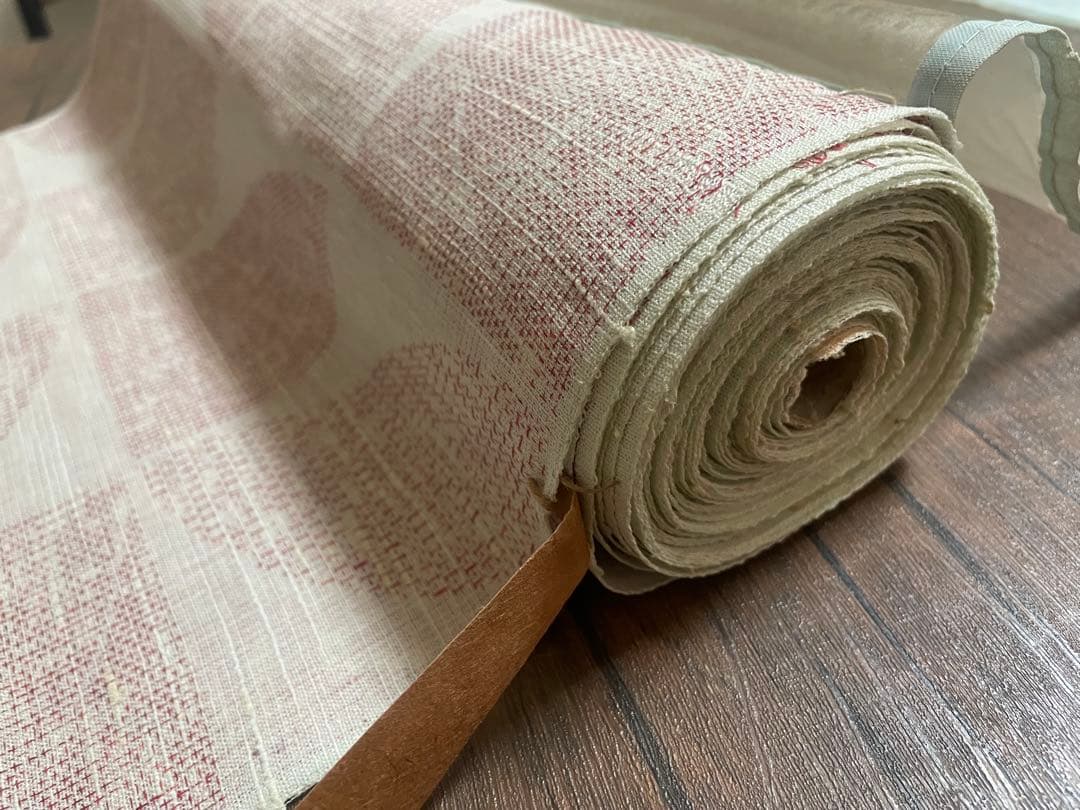 反物 秀品 【中古】紬 麻の葉文様 着物 正絹