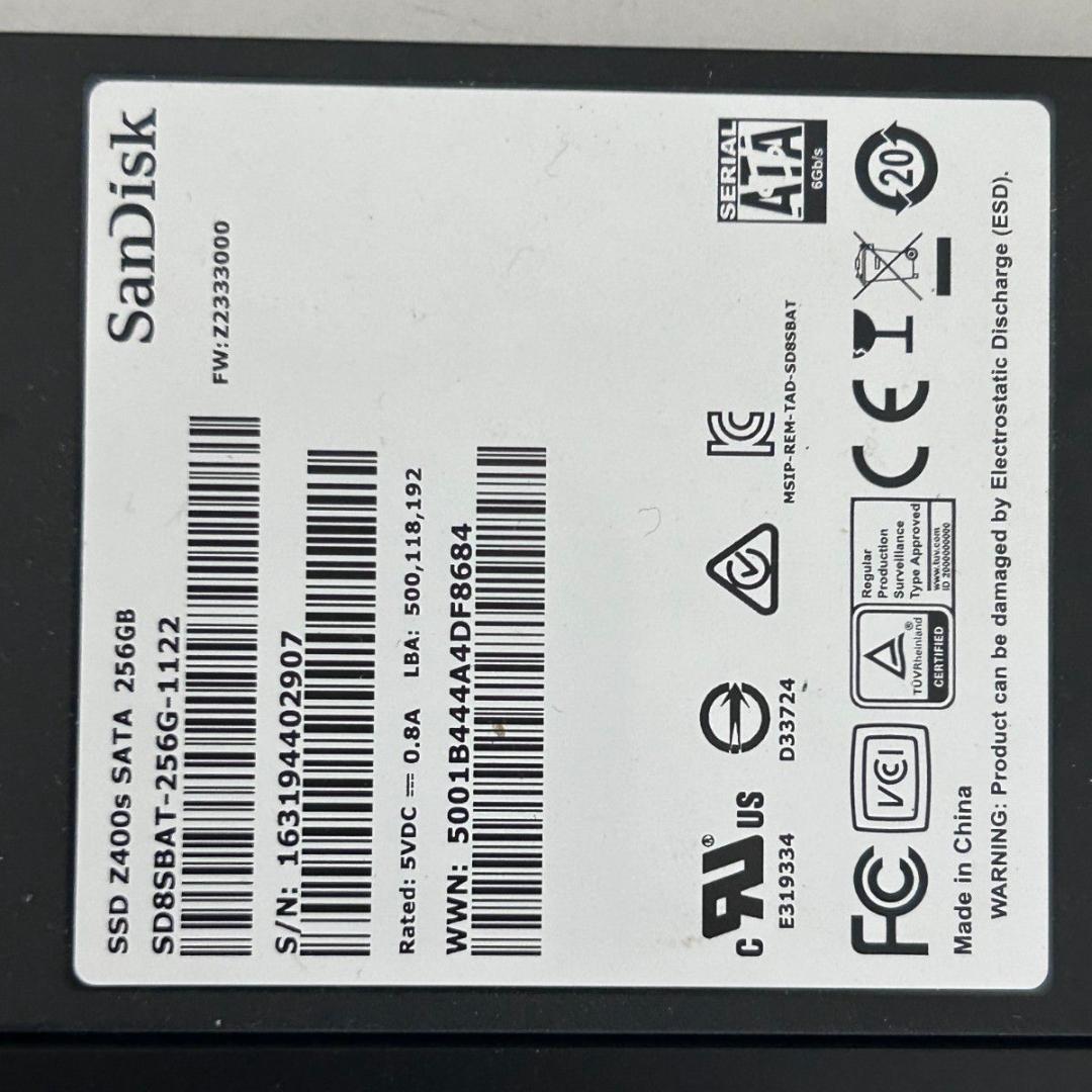 8個セット 256GB 2.5 SATA SSD まとめ 大量 複数