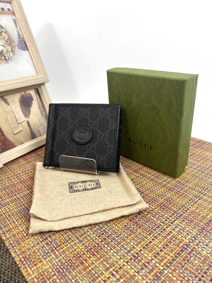 ✨極美品✨GUCCIグッチ　マネークリップ付きカードケース　札入れ　箱＆保存袋