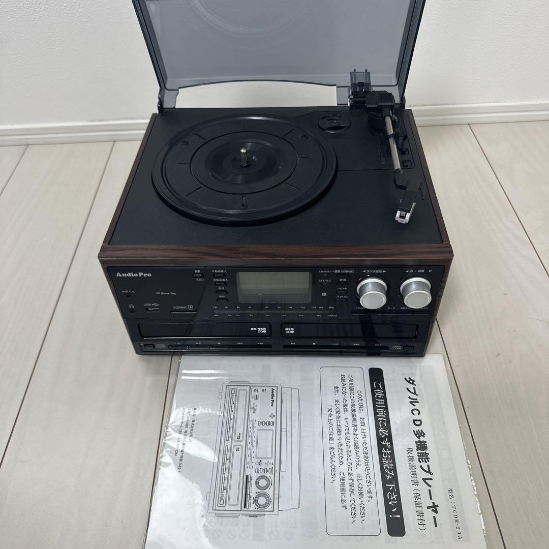 とうしょう ダブルCD 多機能プレーヤー TCDR-29A　AudioPro ダブルCD多機能プレーヤーとうしょうTCDR-29A
