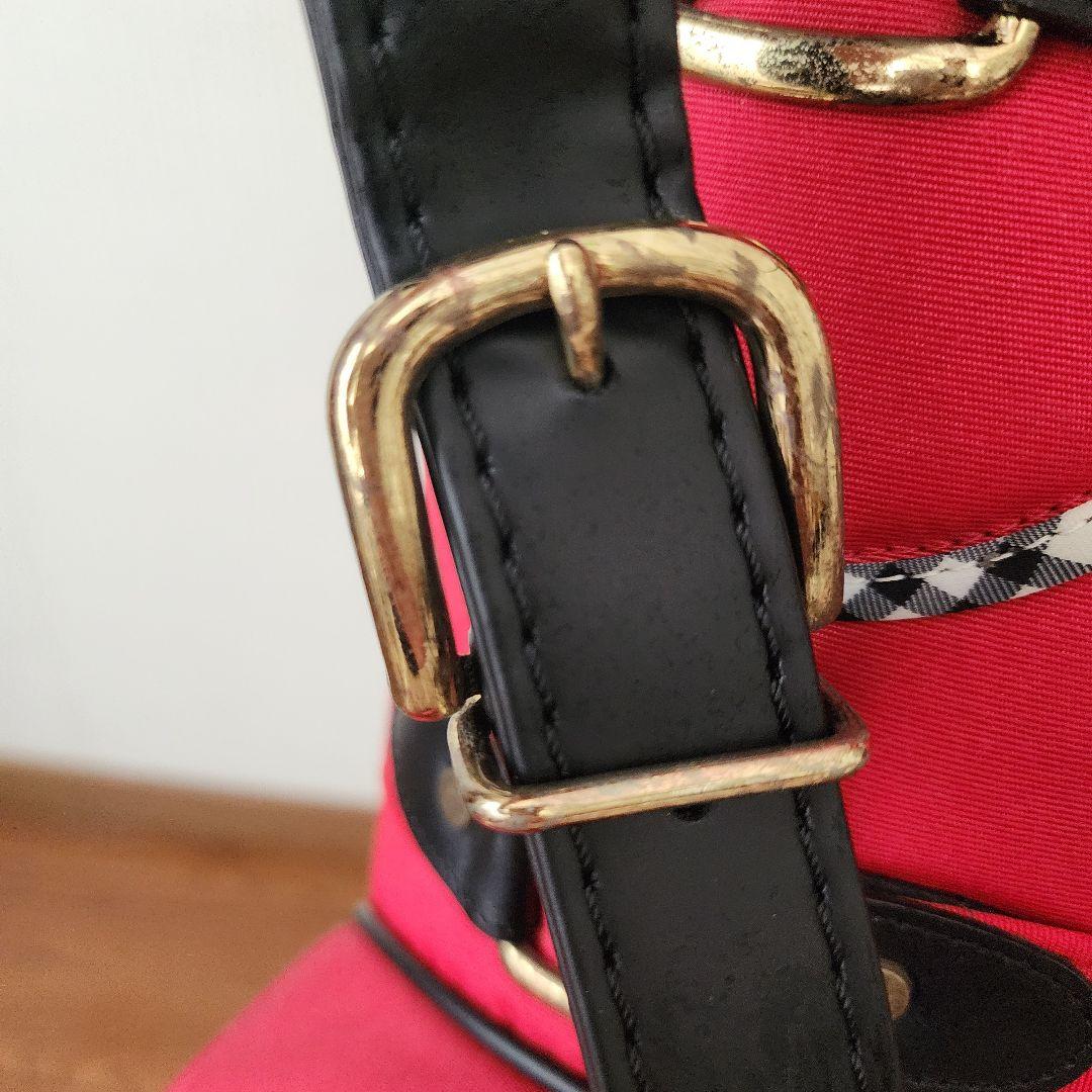 ⭐ Burberry ⭐Golf バーバリーキャディバッグ 赤×ノバチェック美品
