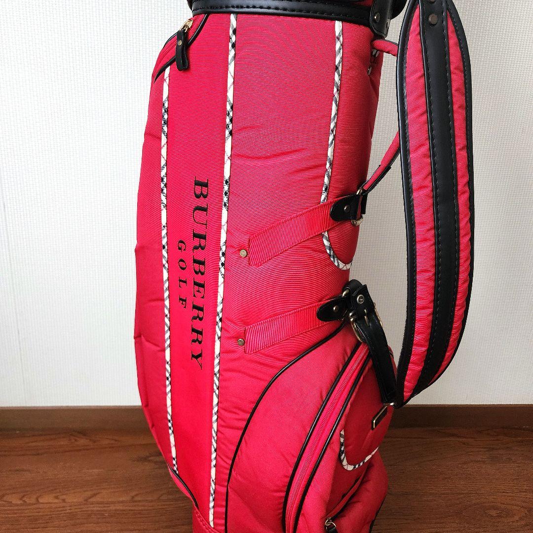 ⭐ Burberry ⭐Golf バーバリーキャディバッグ 赤×ノバチェック美品