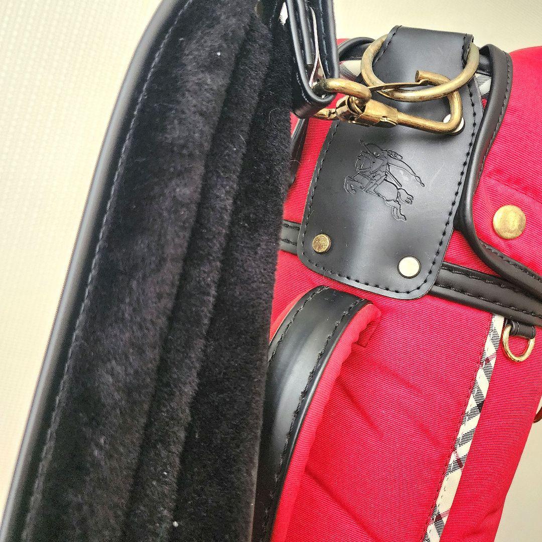 ⭐ Burberry ⭐Golf バーバリーキャディバッグ 赤×ノバチェック美品