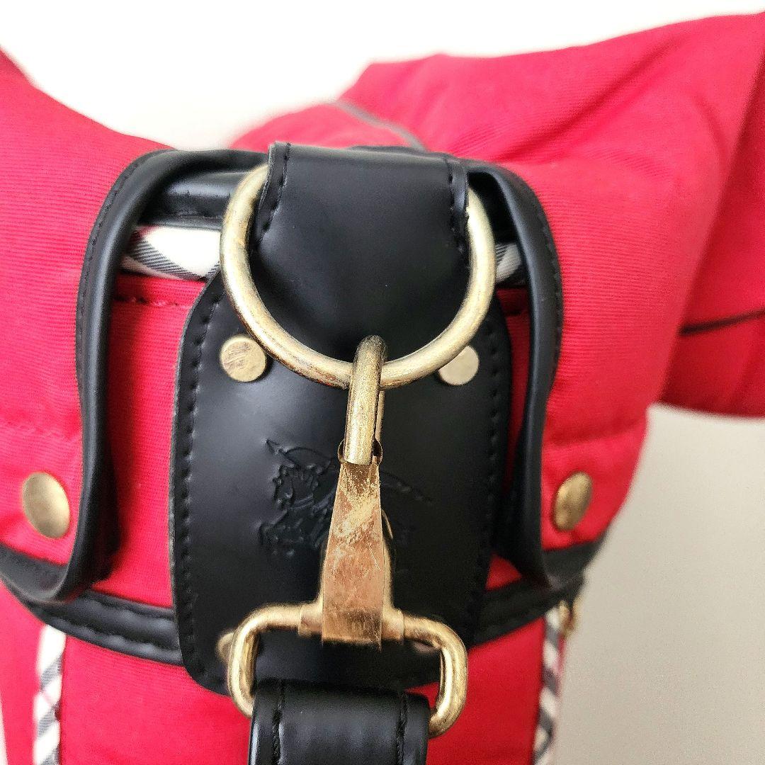 ⭐ Burberry ⭐Golf バーバリーキャディバッグ 赤×ノバチェック美品