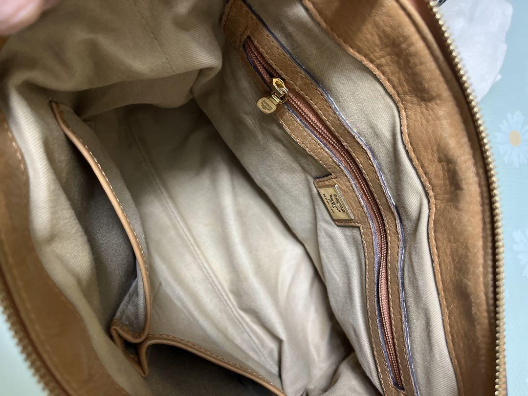 MCM ブラウンレザー2 way ショルダーバッグ