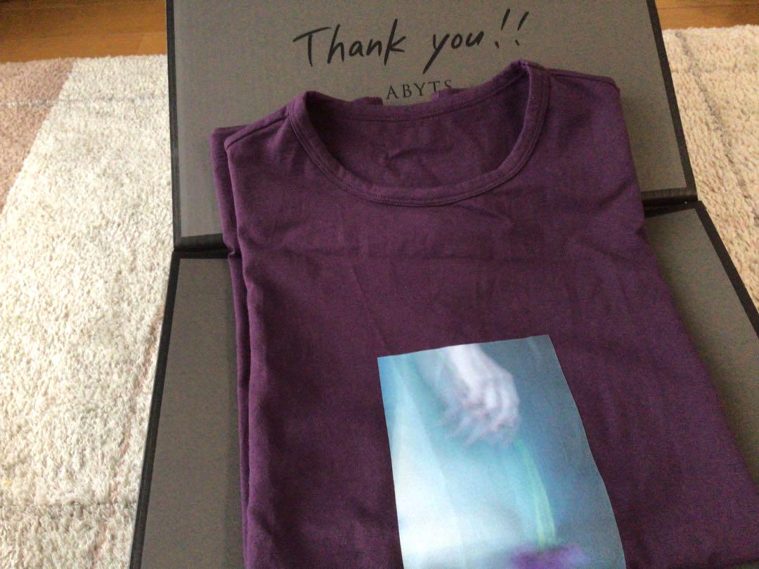 ABYTS PHOTO PRINT T-SHIRT PURPLE  サイズ3