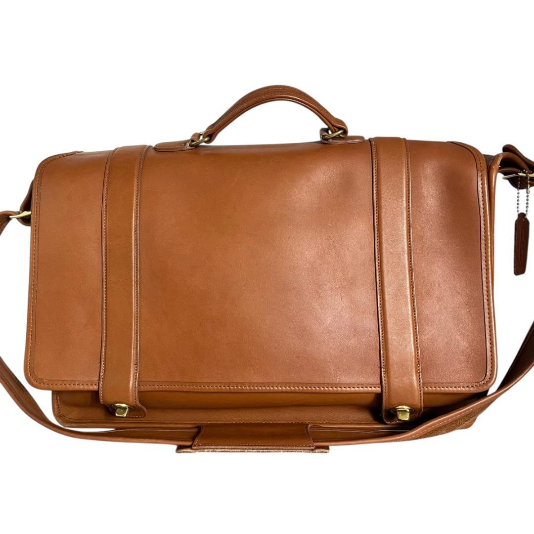 COACH/オールドコーチ 5274 オールレザー ビジネスバッグ ターンロック