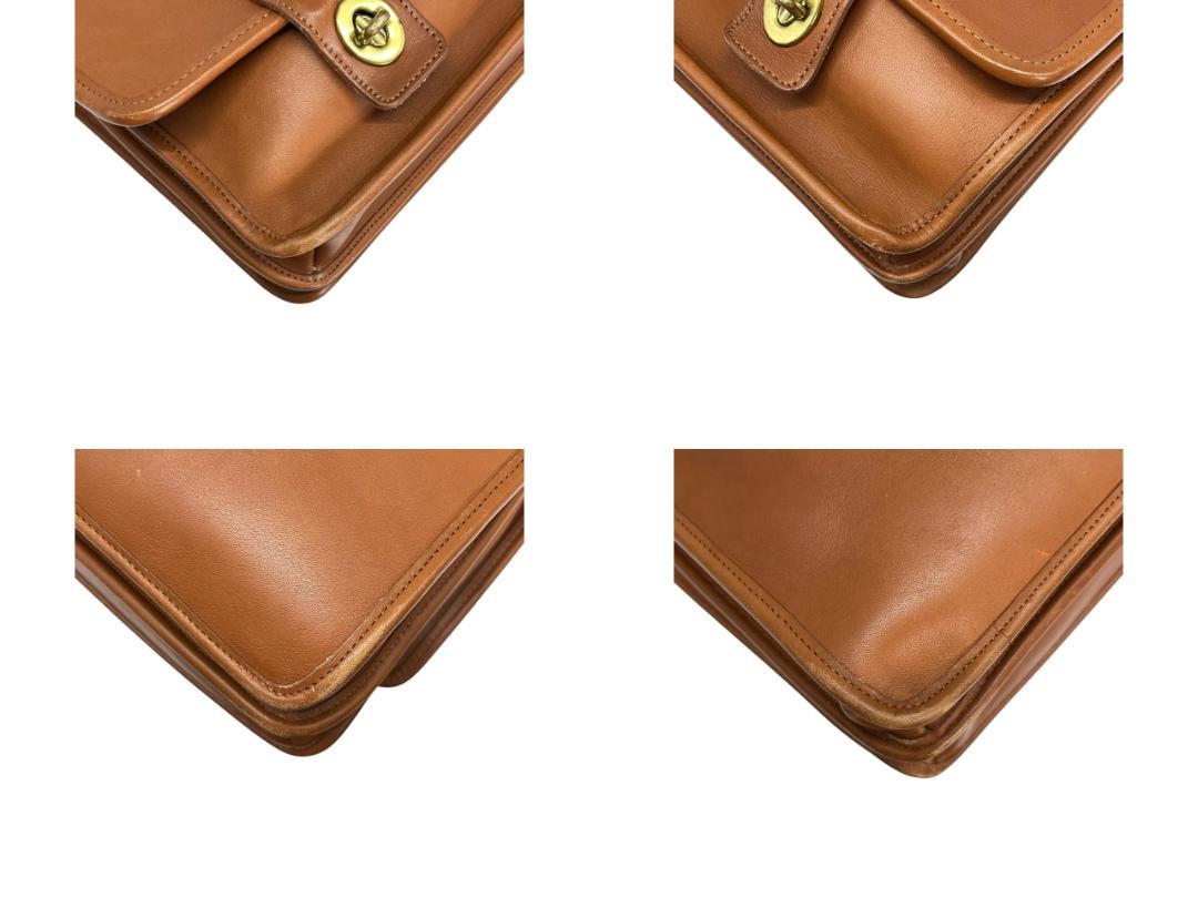 COACH/オールドコーチ 5274 オールレザー ビジネスバッグ ターンロック