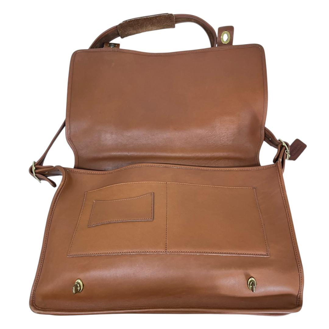 COACH/オールドコーチ 5274 オールレザー ビジネスバッグ ターンロック