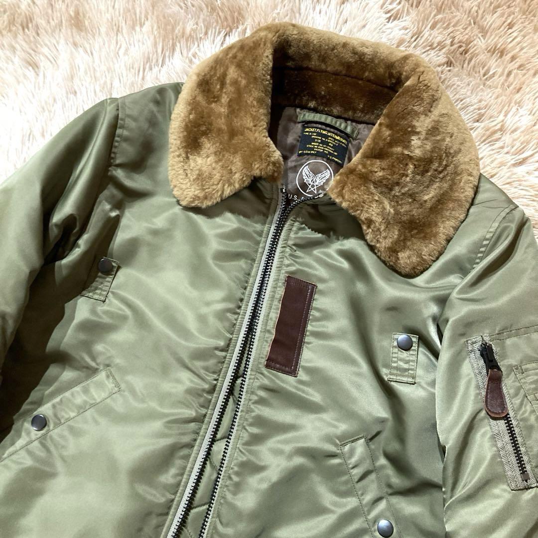 【美品】WAIPER B-15B ビッグサイズ　襟ムートン　21WP20