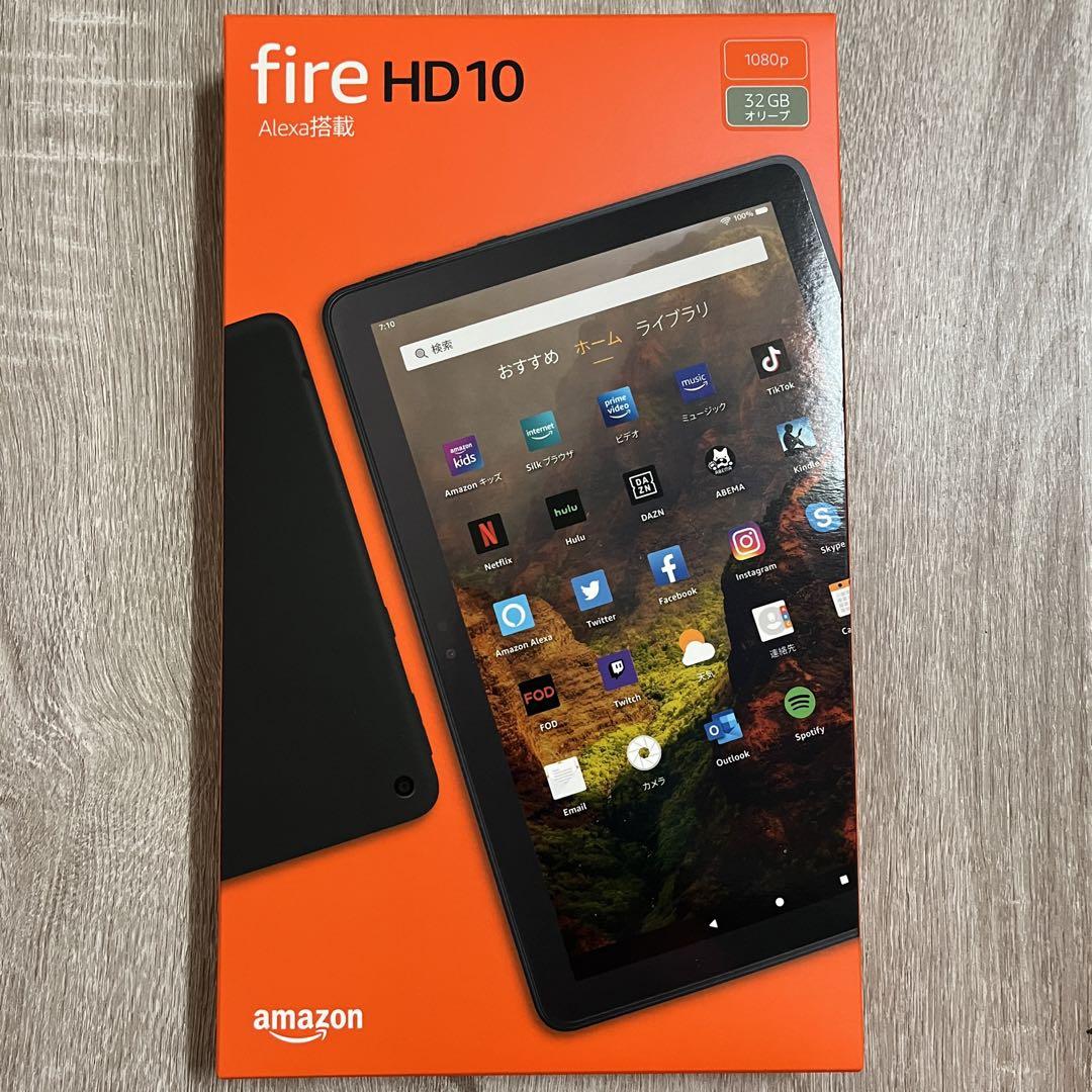 即日発送】fire HD10 ファイアータブレット 緑 オリーブ 第11世代-