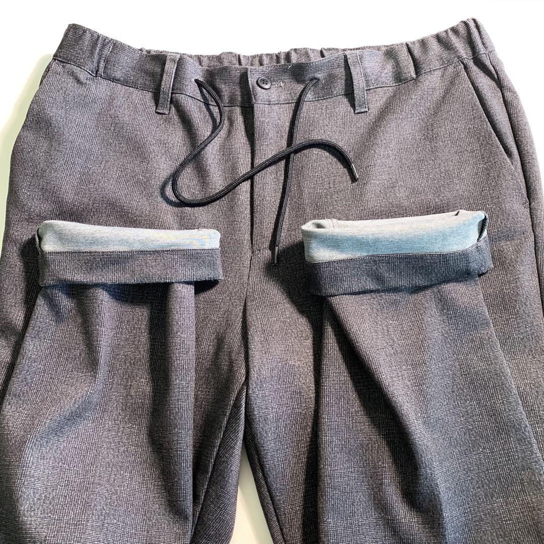 MASCHILE Lサイズ ストレッチスーツ 春夏 セットアップスーツ グレー