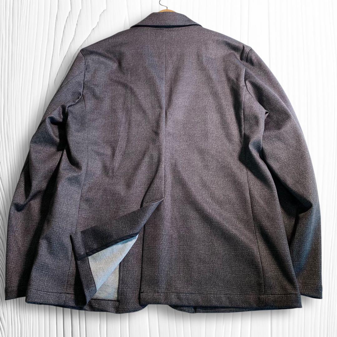 MASCHILE Lサイズ ストレッチスーツ 春夏 セットアップスーツ グレー