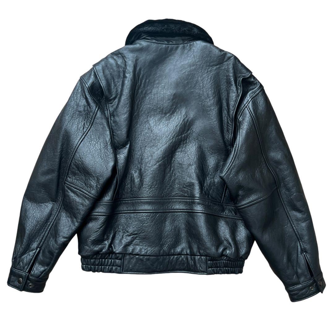 DANIER　レザーフライトジャケット　G-1　黒 DANIER レザーフライトジャケット G-1 黒