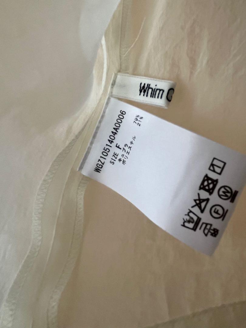 Whim Gazette シースルーブラウス　25ss Whim Gazette(ウィム ガゼット)の【Drawing Numbers】キュプラ