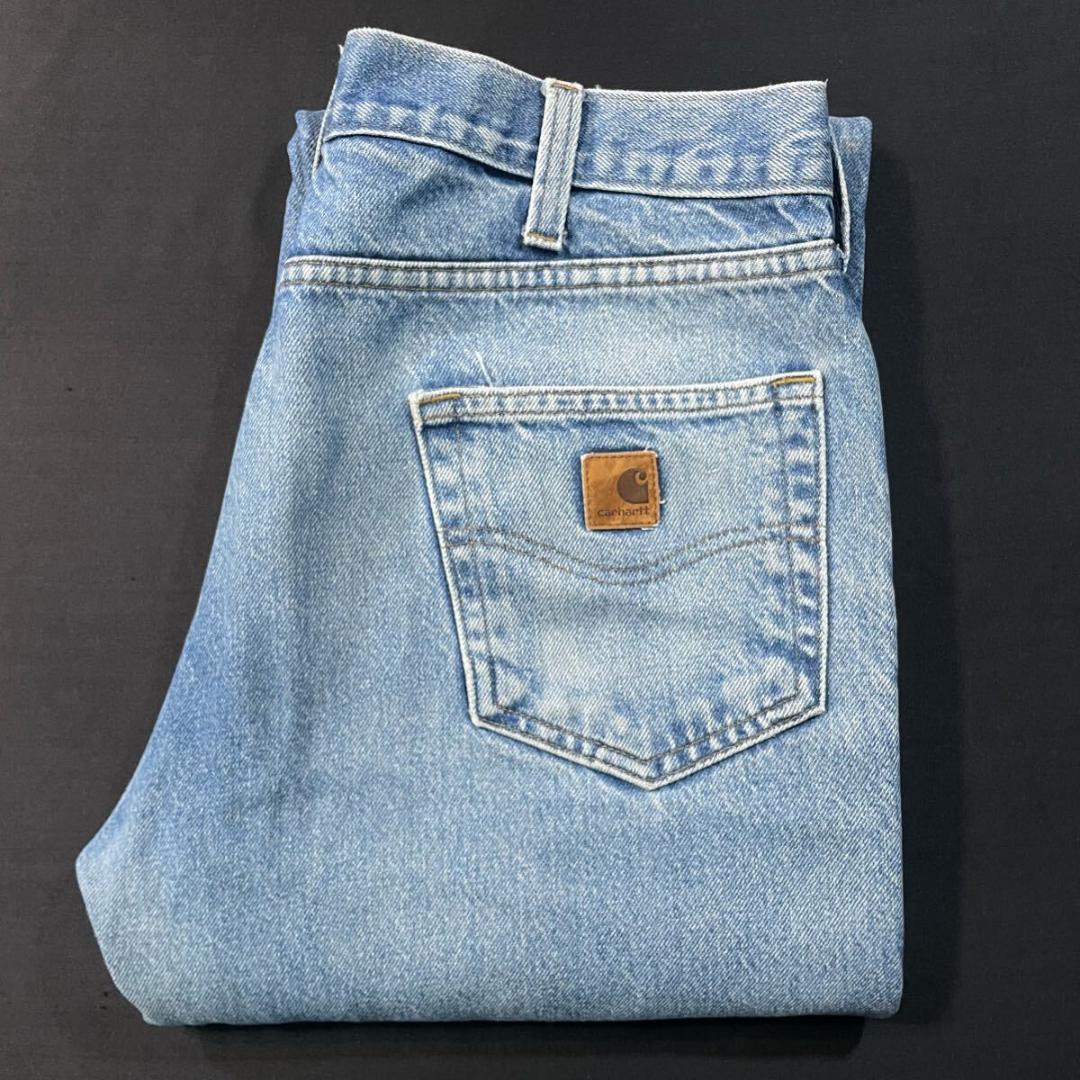 雰囲気◎ Carhartt ブルーデニム 色落ち ジーンズ カーハート y2k