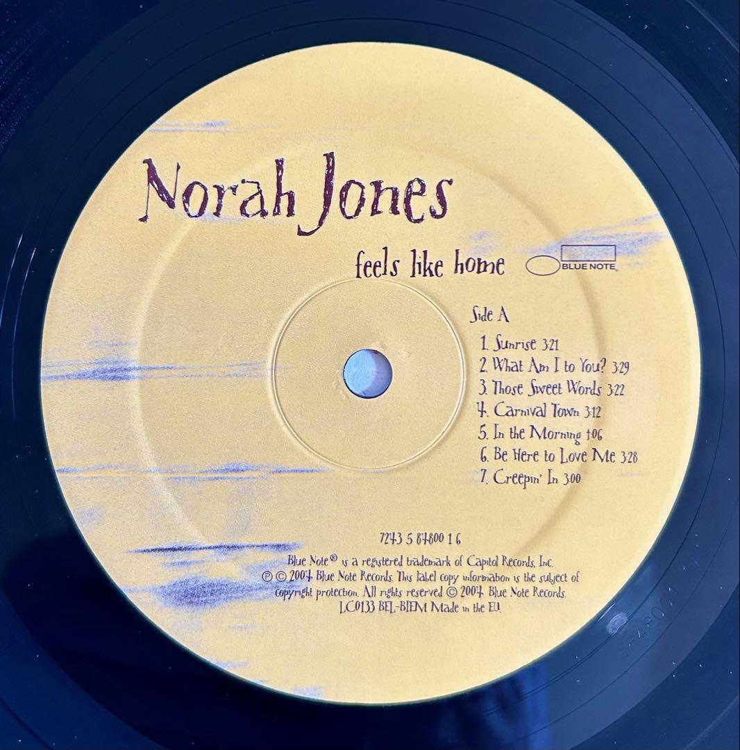 【美品LP】NORAH JONES / FEELS LIKE HOME レコード