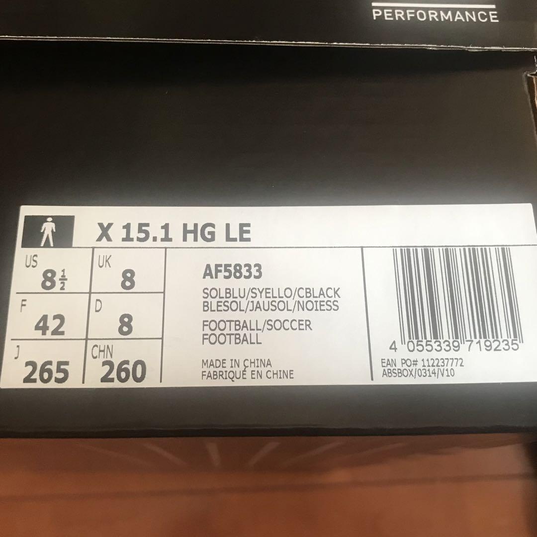 adidasサッカースパイク X15.1 HG LE 未使用品