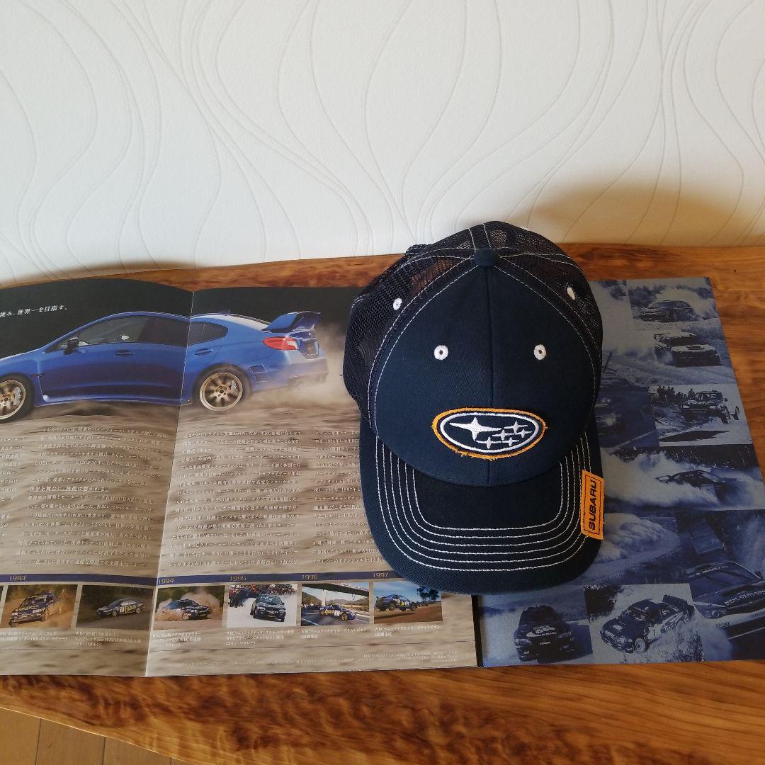 海外並行輸入正規品 スバル メッシュキャップ&WRXSTI EJ20ファイナル カタログ付き 応援グッズ