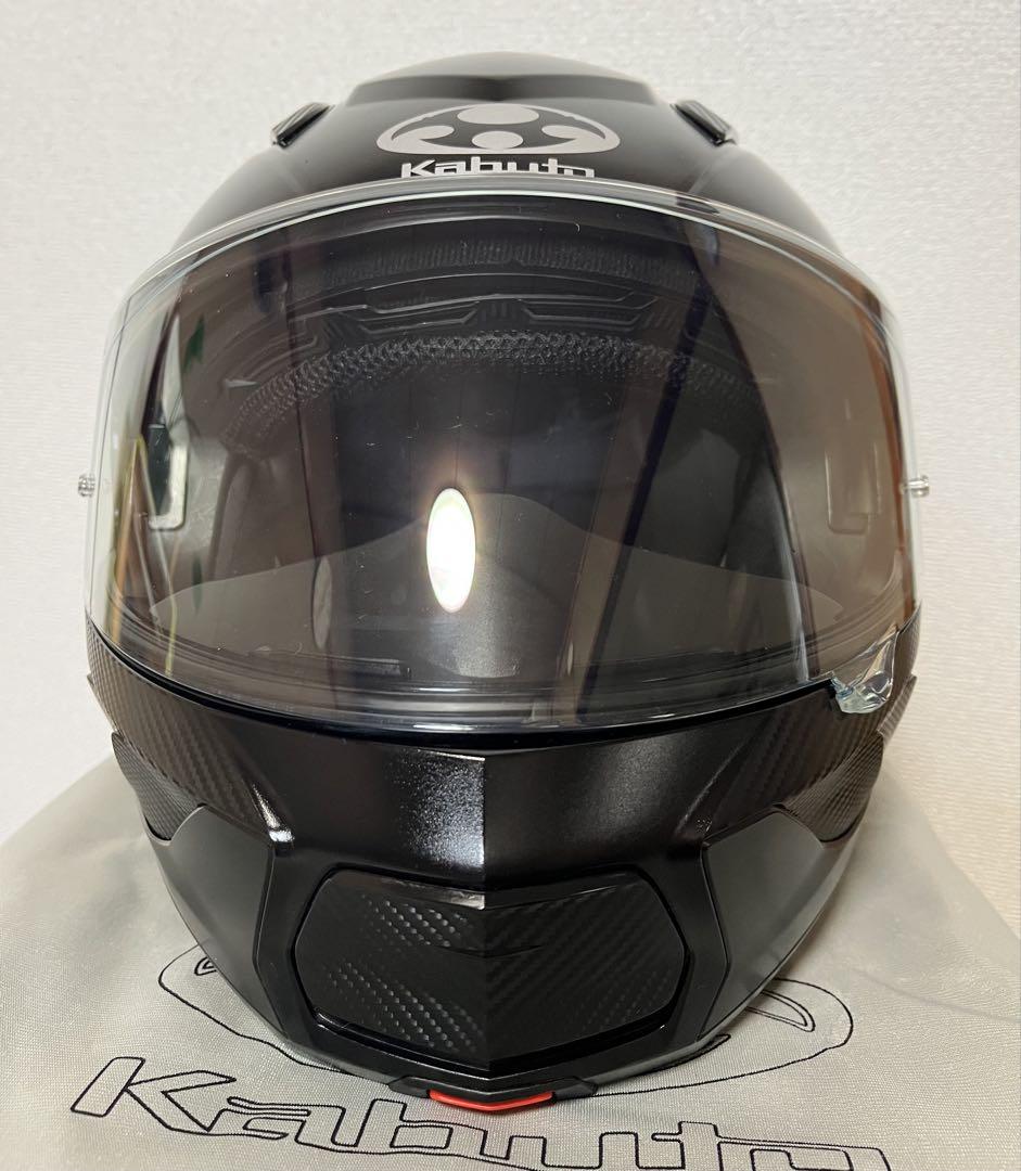 美品 OGKカブトRYUKI フラットブラック Lサイズ 22年12月製造