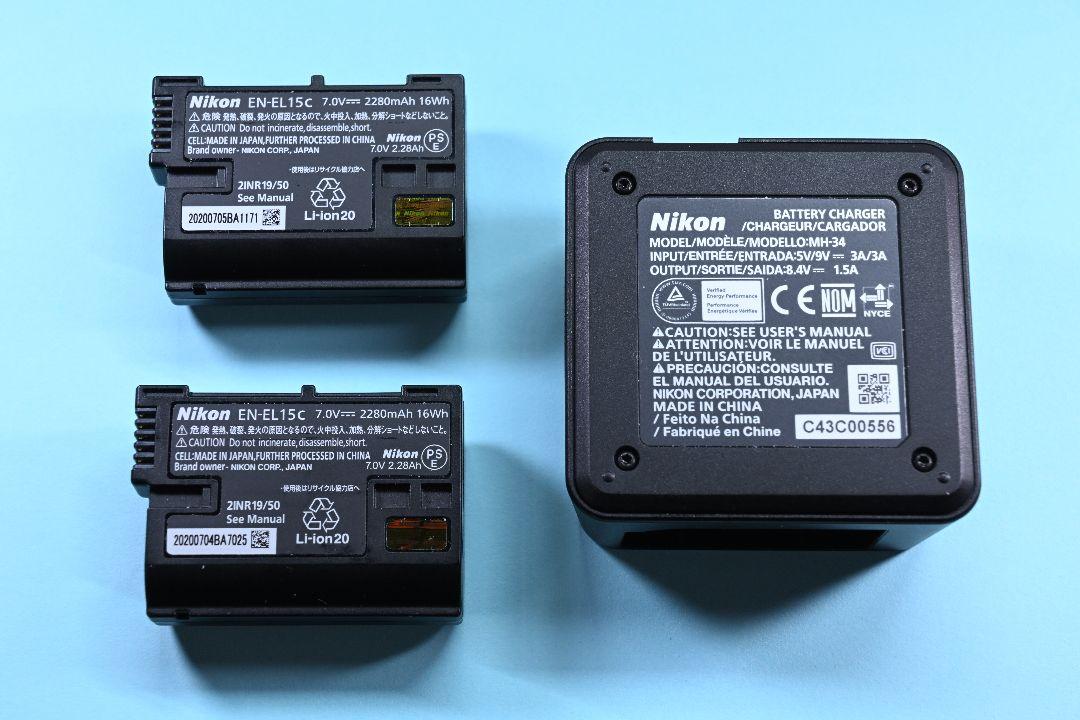 Nikon純正バッテリーEN-EL15cと充電器MH-34