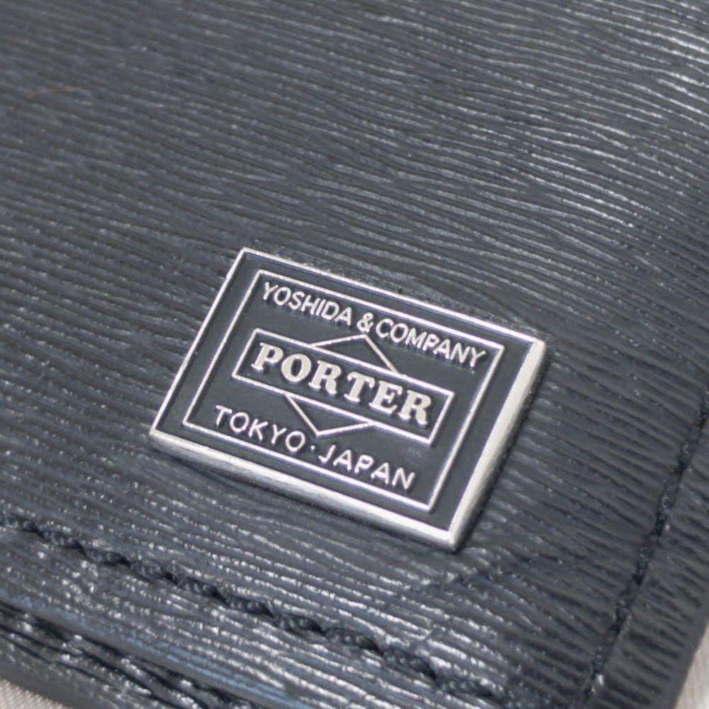 【極美品】PORTER　ポーター　カレント　二つ折り財布　札入れ　オールレザー