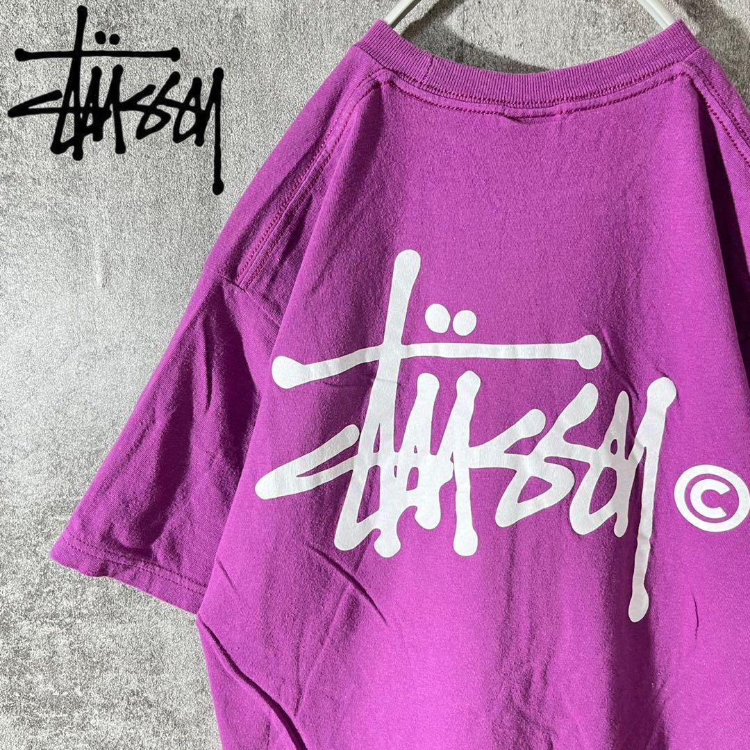 [大人気]　ステューシー　Tシャツ　プリント◎　ストックロゴ　存在感◎　ド定番