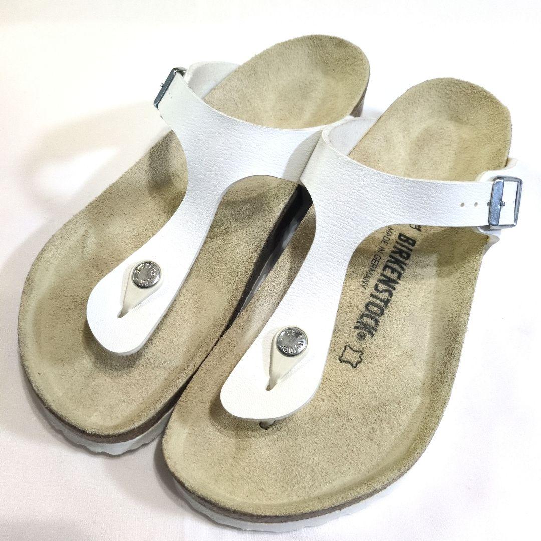 【BIRKENSTOCK ビルケンシュトック】サンダル 24.5 白