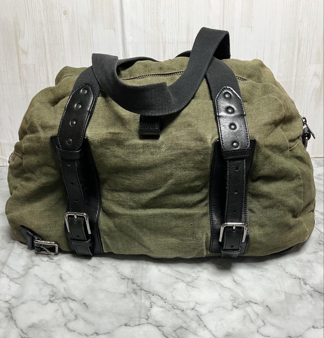 希少　ドルチェアンドガッバーナ　ミリタリー　カーキ　ボストンバッグ