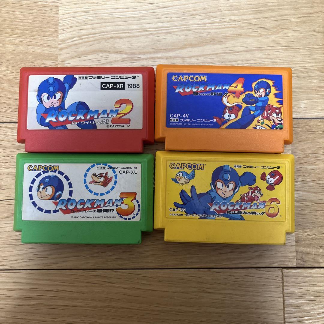 カプコン ファミコンソフト ロックマン 2 3 4 6